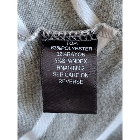 Torrid Women's Gray Striped Surplice Faux Wrap Dress Plus Size 4X Casual Travel - Picture 7 of 9